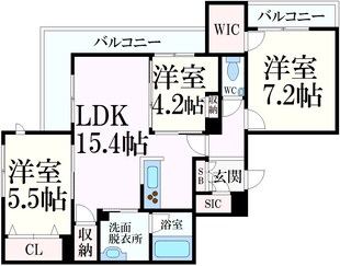 魚崎駅 徒歩9分 3階の物件間取画像